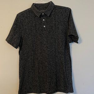 Spectre & Co. New York Short-Sleeved Men's Polo Shirt - Charcoal Gray/Black